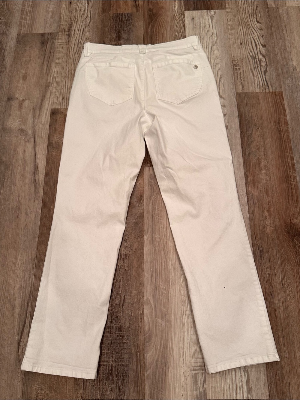 Democracy Ab Technology Straight Leg Jeans White Neutral Versatile Sz 12 - Picture 3 of 10